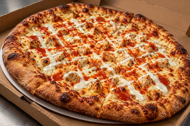 B.B.Q. or Buffalo Chicken Pie.